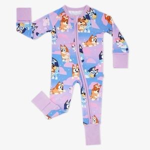 NWT- Bluey Purple Sleepytime Zippy